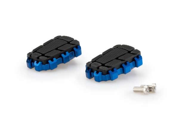 Puig FOOTPEGS HI-TECH ENDURO 2.0. RIG/LEFT C/BLUE