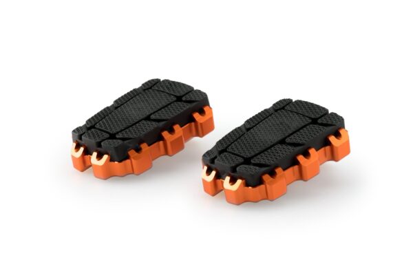 Puig FOOTPEGS HI-TECH ENDURO 2.0. RIG/LEFT C/ORANGE