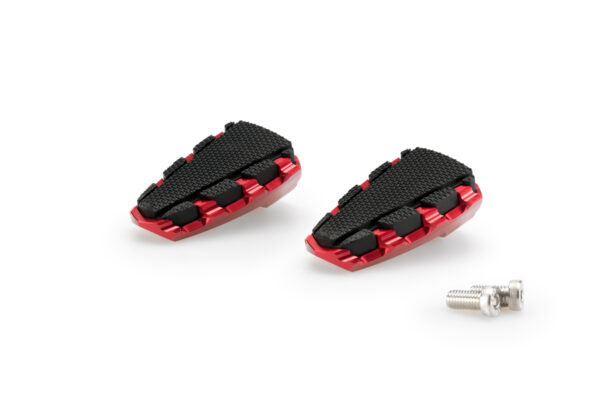 Puig FOOTPEGS HI-TECH TRAIL 2.0. RIG/LEFT C/RED