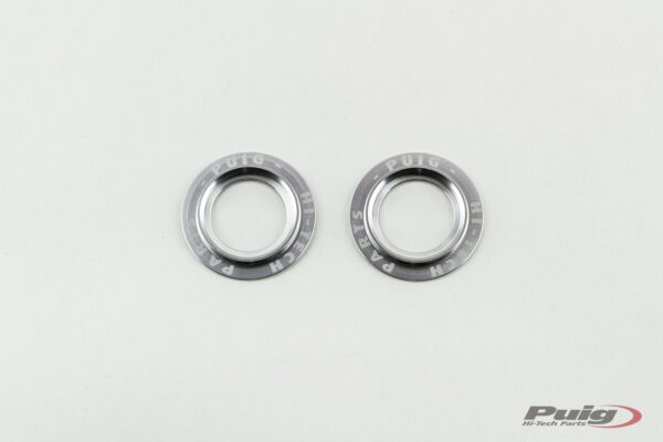 Puig KIT RINGS ANODIZED FRONT FORK PROTECTOR C/SILVER