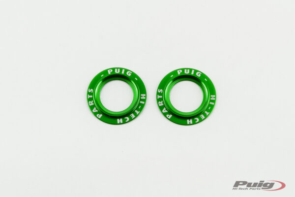 Puig KIT RINGS ANODIZED FRONT FORK PROTECTOR C/GREEN