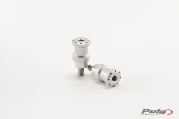 Puig SPOOLS BY PAIR HI-TECH PARTS DIAM.8MM C/SILVER
