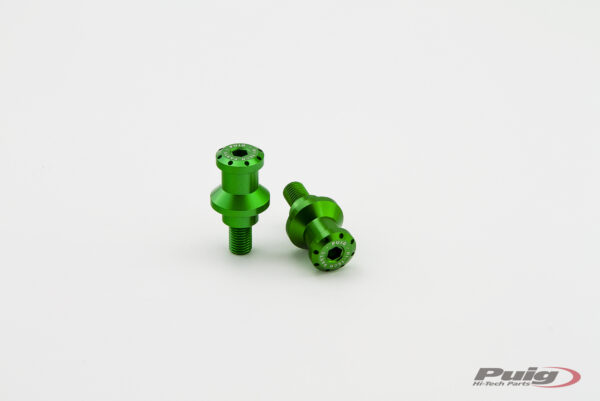 Puig SPOOLS BY PAIR HI-TECH PARTS DIAM.10MM C/GREEN