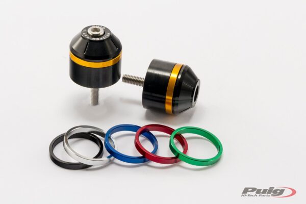 Puig SHORT BAR END W/RINGS SUZUKI C/BLACK
