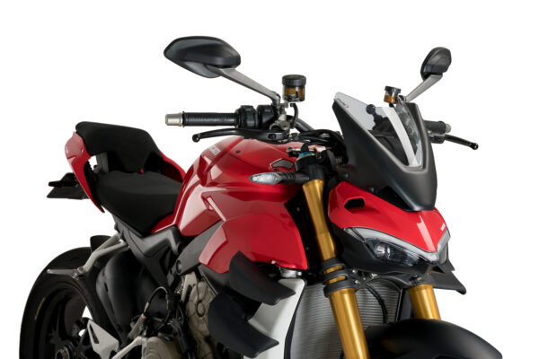 Puig New Generation Sport Screen For Ducati Streetfighter V4/S 2020 - Onwards (Light Smoke) - Image 3