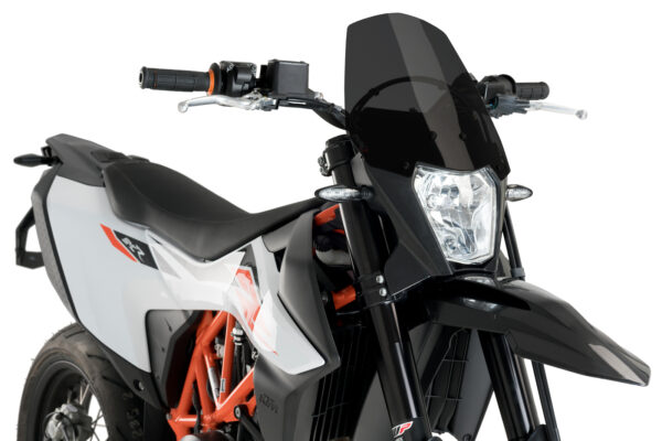 Puig New Generation Sport Screen For KTM 690 Enduro R/SMC R (Dark Smoke) - Image 3