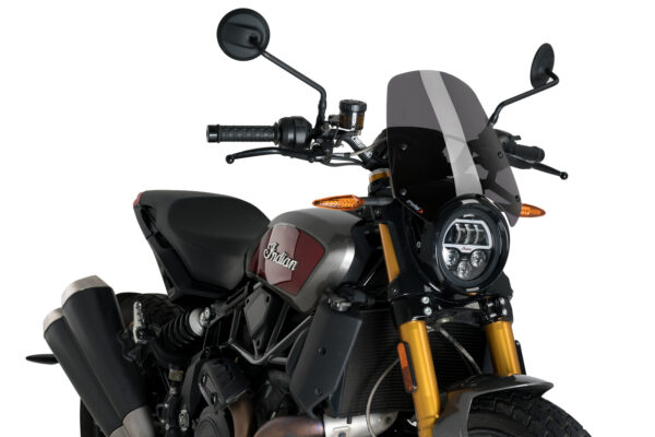 Puig New Generation Sport Screen For Indian FTR 1200 (2019 - Onwards) - Dark Smoke - Image 3