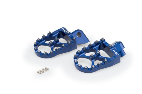 Puig FOOTPEGS HI-TECH OFF-ROAD YAMAHA C/BLUE