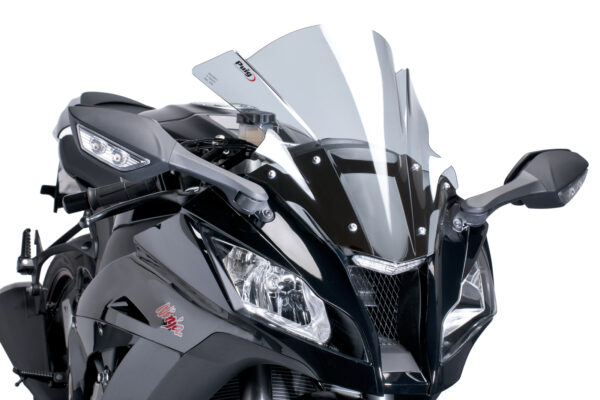 Puig Z-Racing Screen for Kawasaki ZX-10R 2004- Onwards (Smoke) - Image 3