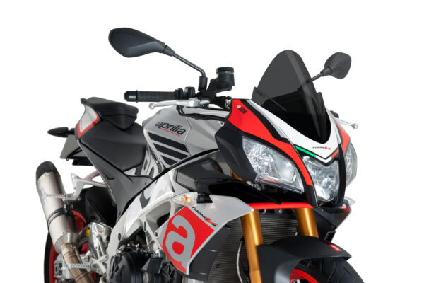 Puig Z-Racing Screen Compatible with Various Aprilia Tuono Models (Dark Smoke) - Image 3