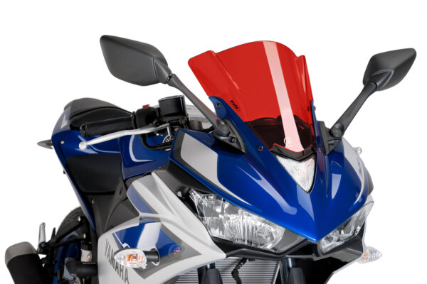 Puig Z-RACING SCREEN YAMAHA YZF-R3 15'-18'C/RED