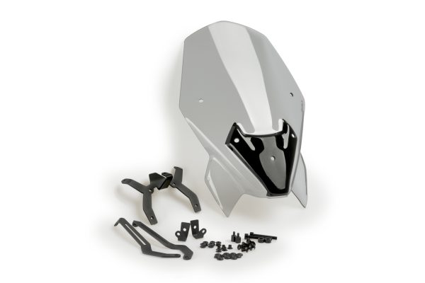 Puig WINDSHIELD NG TOURING F900R 20'- + SUPPORTS C/SMOK