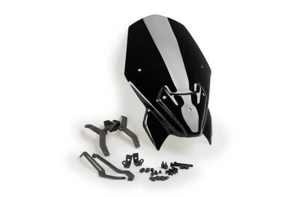 Puig WINDSHIELD NG TOURING F900R 20'- + SUPPORTS C/BLAC