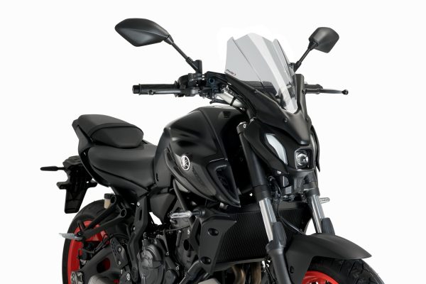 Puig New Generation Touring Screen For Yamaha MT-07 2021- Onwards (Light Smoke) - Image 3