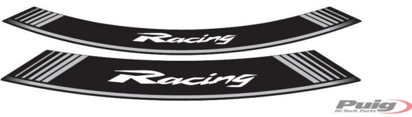 Puig KIT 8 RIM STRIPS RACING C/SILVER