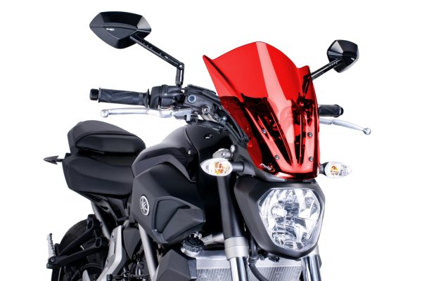 Puig SCREEN NEW GEN TOURING YAMAHA MT07 14'-17' C/RED