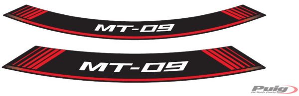 Puig KIT 8 RIM STRIPS MT-09 C/RED