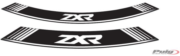 Puig KIT 8 RIM STRIPS ZXR C/WHITE