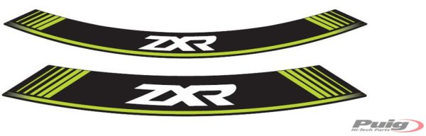 Puig KIT 8 RIM STRIPS ZXR C/GREEN