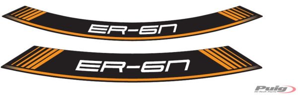 Puig KIT 8 RIM STRIPS ER6 C/ORANGE