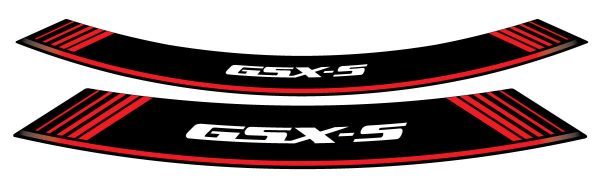 Puig KIT 8 RIM STRIPS GSXS C/RED