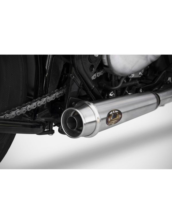 Zard Homologated Slip-On Exhaust For Triumph Bobber/ Speedmaster (2021 - Onwards) - Black