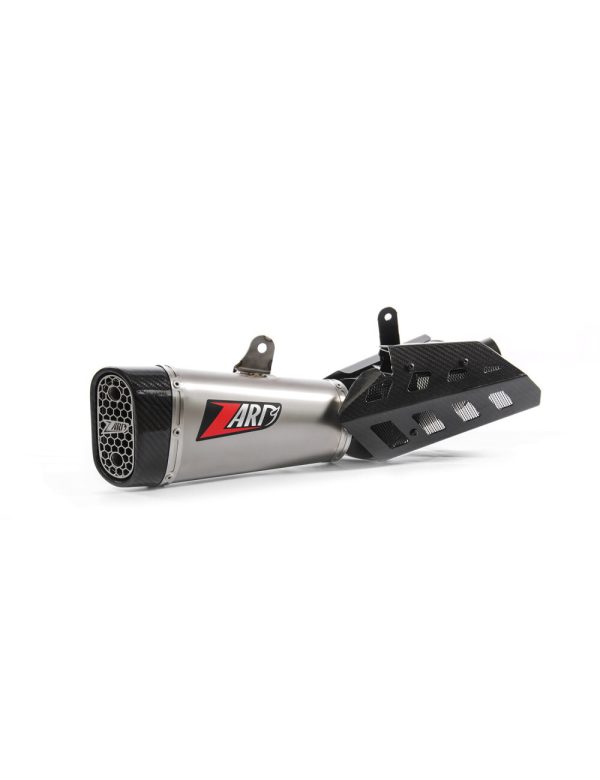 Zard Short Slip-On Exhaust (Racing Version) For Triumph Street Triple 765 (2017 - 2019) - Stainless Steel