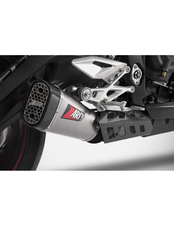 Zard Short Slip-On Exhaust (Racing Version) For Triumph Street Triple 765 (2017 - 2019) - Stainless Steel - Image 3