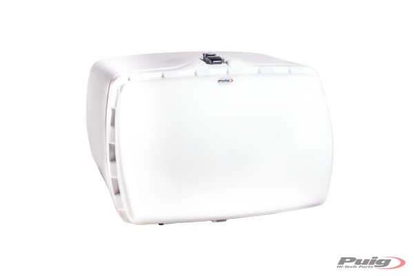 Puig TOP CASE MAXIBOX C/WHITE REAR OPENING WITH LOCK