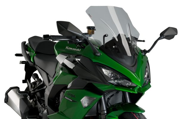 Puig Racing Screen To Suit Kawasaki Z1000 SX (2020 - Onwards) - Smoke - Image 3