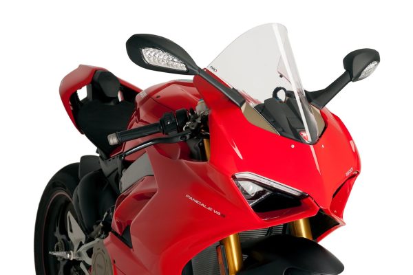 Puig R-Racer Screen For Ducati Panigale 1100 V4 Models (Clear) - Image 3