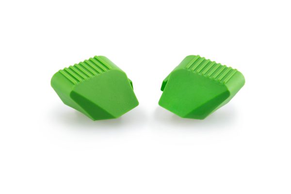 Puig RUBBER ENDS BY PAIR FR.SLIDERS PRO C/GREEN