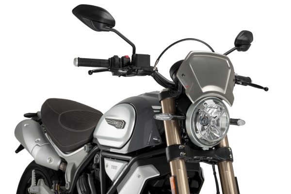 Puig ALUMINIUM FRONT PLATE FOR DUCATI SCRAMBLER C/ALU