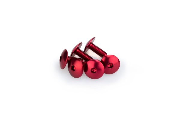 Puig KIT SCREWS DOMED M6X15MM. C/RED