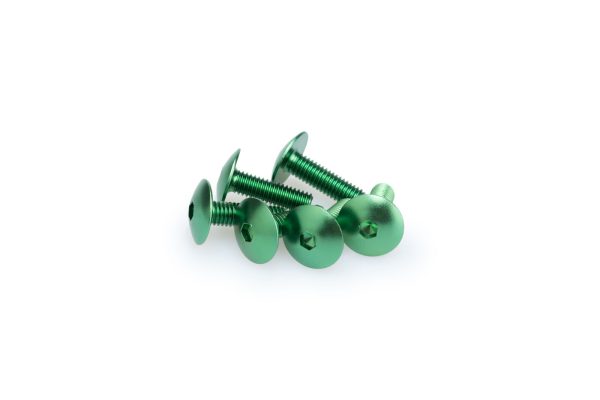 Puig KIT SCREWS DOMED M6X20MM. C/GREEN