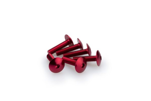 Puig KIT SCREWS DOMED M6X25MM. C/RED