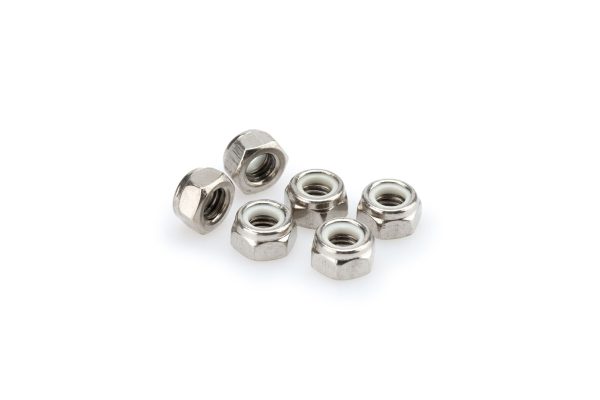 Puig BLISTER 6 LOCKNUT M8 C/SILVER