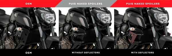 Puig KIT OF WINGS FOR YAMAHA MT-07 18'- C/BLACK