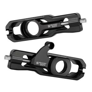 Bonamici Racing Chain Adjuster With Caliper Support For Yamaha YZF-R6 (2017 - Onwards) - Black