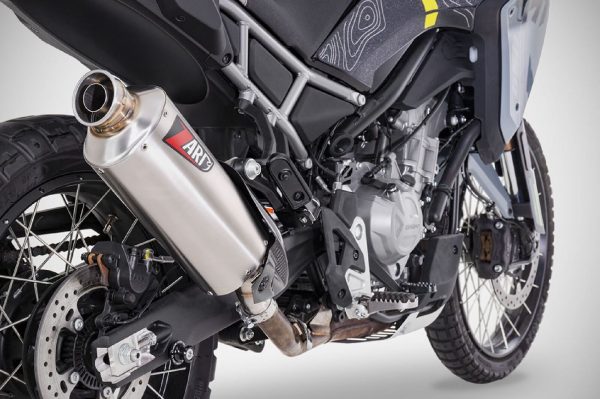 Zard Stainless Steel Slip-On Racing Exhaust For CF Moto 450MT (2024 - Onwards) - Image 3