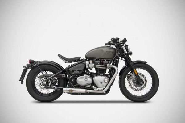 Zard Stainless Steel Racing Headers For Triumph Bobber (2017 - 2020) - Black
