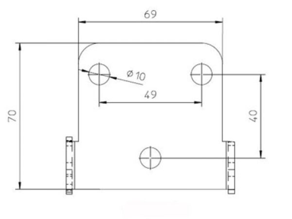 HIGHSIDER LICENSE PLATE BRACKET - Image 3