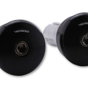HIGHSIDER CURVE HANDLEBAR ENDS, BLK