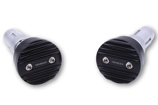 HIGHSIDER WAVE HANDLEBAR ENDS, BLK - Image 3