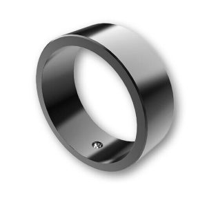 HIGHSIDER COLOUR RING HANDLEBAR ENDS, BLK