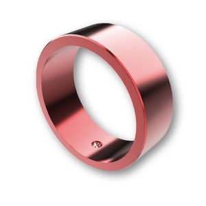 HIGHSIDER COLOUR RING HANDLEBAR ENDS, RED