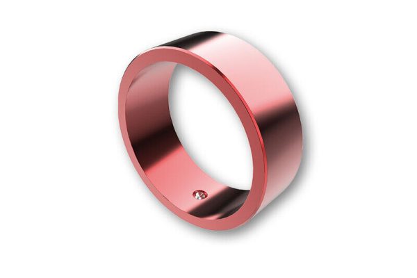 HIGHSIDER COLOUR RING HANDLEBAR ENDS, RED