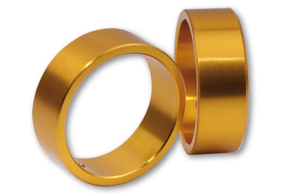HIGHSIDER COLOUR RING HANDLEBAR ENDS, GLD - Image 3