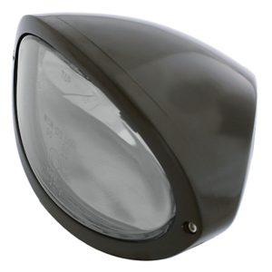 HIGHSIDER IOWA MAIN HEADLIGHT, BLK/CLR