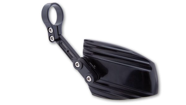 HIGHSIDER WAVE HANDLEBAR END MIRROR, BLK - Image 3
